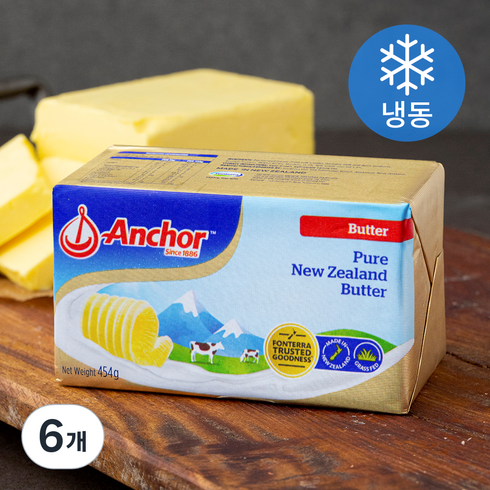 커클랜드버터 - 앵커 버터 (냉동), 454g, 6개