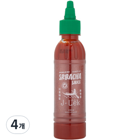 2023년 가성비 최고 제이렉 스리라차 - 델리타이 J-Lek 스리라차 소스, 235ml, 4개