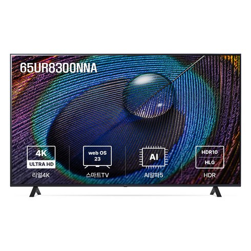 부산벽걸이tv - LG전자 4K UHD 울트라 HD TV, 163cm, 65UR8300NNA, 벽걸이형, 방문설치