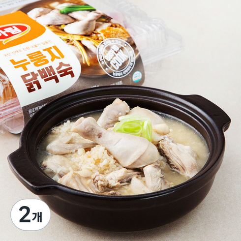 백숙밀키트 - 하림 누룽지 닭백숙 밀키트, 2개, 600g