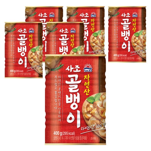 사조 자연산 골뱅이, 400g, 6개