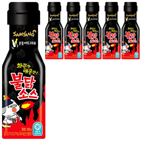 삼양 불닭소스, 200g, 6개