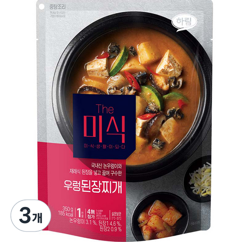 우렁추어탕 350g x 13팩 - 더미식 우렁 된장찌개, 350g, 3개