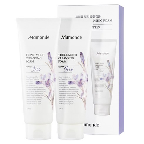 마몽드 트리플 멀티 클렌징 폼, 2개, 250ml x 2개, 250ml
