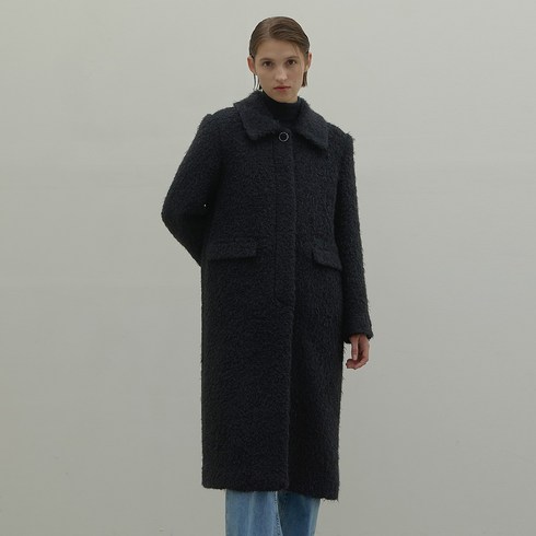 2023년 가성비 최고 부클코트 - 나인 여성용 울 헤어리 부클 롱 코트 CT-1430