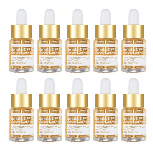 엘렌실라 CPP 프렌치 프로폴리스 82 리시스템 골드 앰플, 10개, 15ml