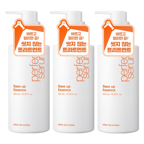 미장센퍼펙트세럼 - 미쟝센 퍼펙트 베이스업 헤어에센스, 200ml, 3개