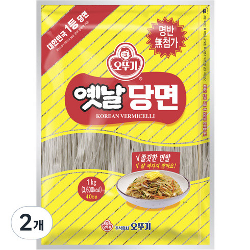 오뚜기옛날당면 - 오뚜기 옛날 당면, 1kg, 2개