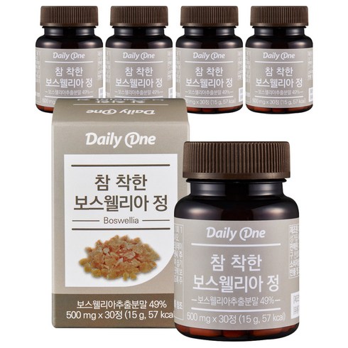 데일리원 참 착한 보스웰리아정 영양제, 5개, 15g