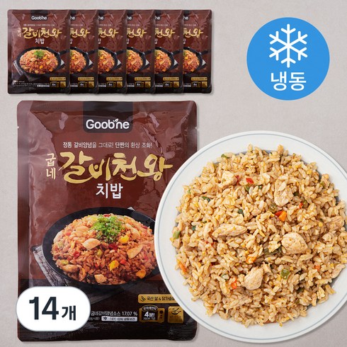 굽네 쪽갈비 갈비천왕맛 450g x 4팩볼케이노맛 450g x 3팩 - 굽네 갈비천왕 치밥 (냉동), 200g, 14개