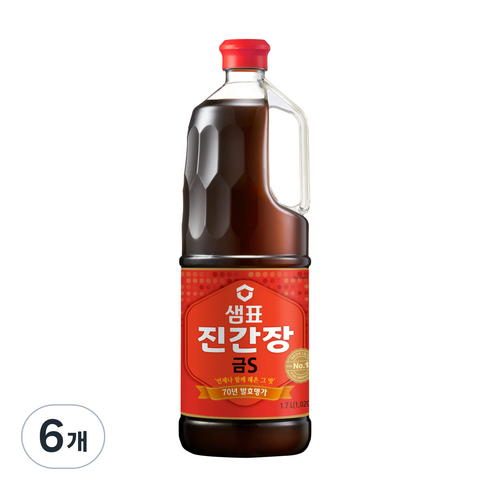 샘표진간장금s - 샘표 진간장 금S, 1.7L, 6개