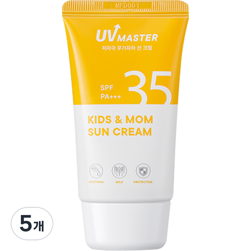 토니모리 유브이 마스터 키즈 앤 맘 선크림 SPF 35 PA+++, 45ml, 5개