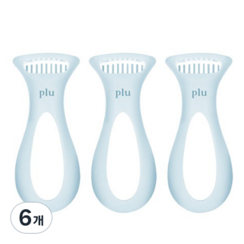 플루 퍼펙트 발 각질 면도기, 6개, 1개입
