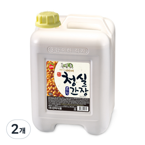 2023년 가성비 최고 전통장류 - 진미 청실진간장, 13L, 2개