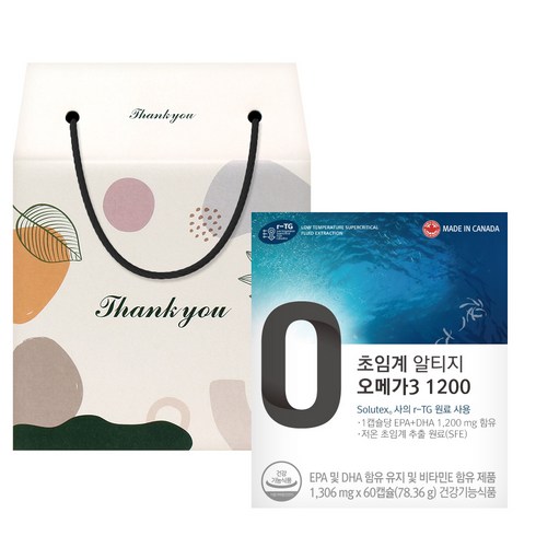 온푸드 초임계 알티지 오메가3 1200 선물세트, 78.36g, 1개