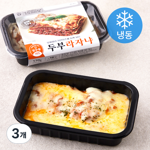 두부면파스타 - 성수동905 두부라자냐 (냉동), 170g, 3개