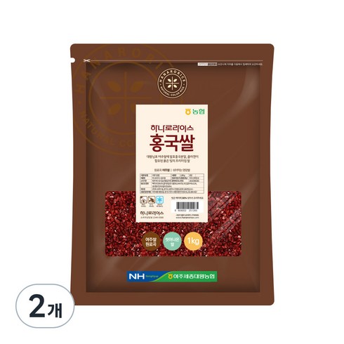 홍국쌀 - 농협 하나로라이스 홍국쌀, 1kg, 2개