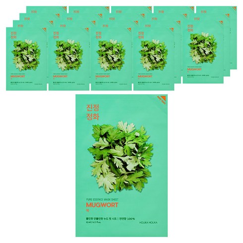 홀리카홀리카 퓨어 에센스 마스크시트 쑥, 1개입, 20개