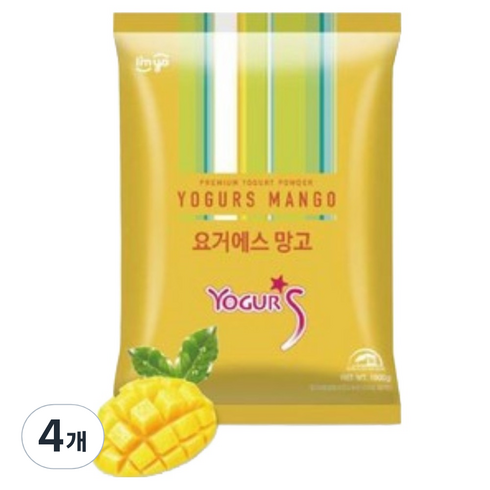 아임요 요거에스 망고 요거트파우더, 1kg, 1개입, 4개