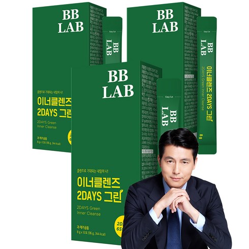 비비랩 그린이너클렌즈 48시간 클렌즈 주스, 96g, 3개