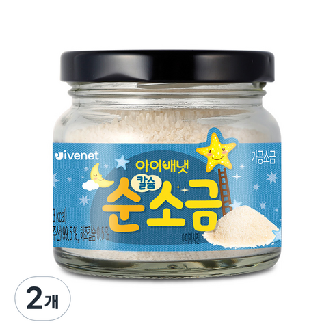 아기소금 - 아이배냇 칼슘 순 소금, 2개, 130g