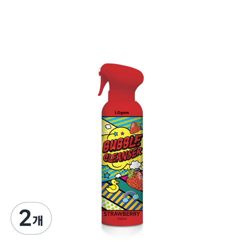 아이오감 버블클렌저 딸기, 250ml, 2개