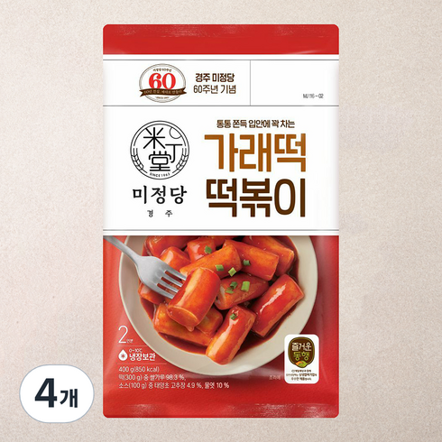 선매떡볶이 - 미정당 가래떡 떡볶이, 400g, 4개