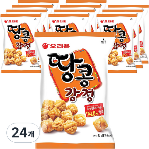 오리온 땅콩강정, 80g, 24개