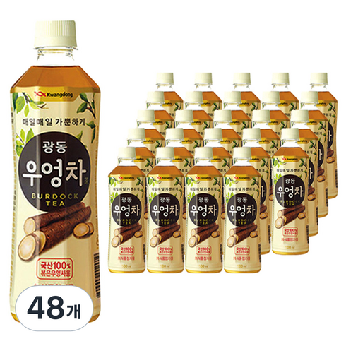 2023년 가성비 최고 우엉차 - 광동 우엉차, 500ml, 48개