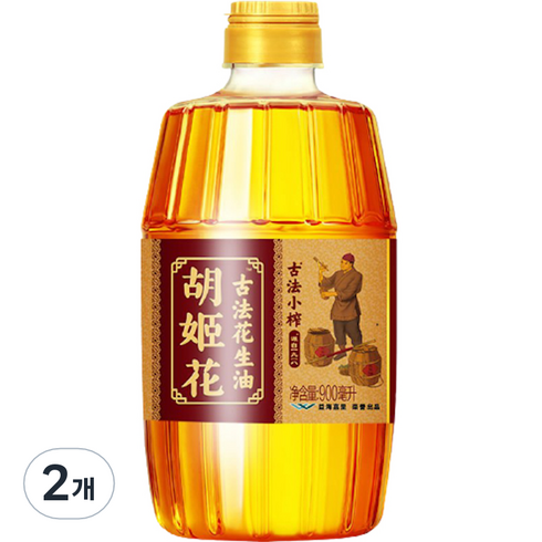 후지화 칭다오 땅콩기름, 900ml, 2개