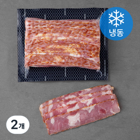 존쿡델리미트 담백한 베이컨 (냉동), 1kg, 2개