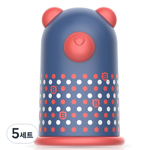 바우마켓 유아 손톱깎이 4종 세트, 네이비곰, 5세트