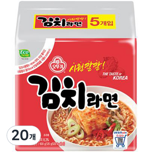 오뚜기 김치라면, 20개