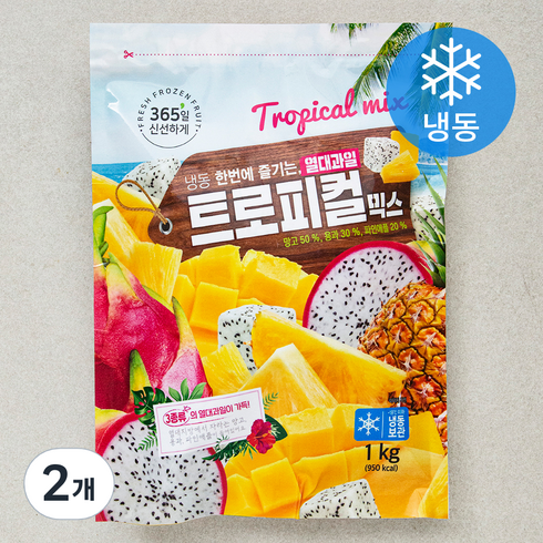 냉동 용과 - 트로피컬믹스 (냉동), 1kg, 2개