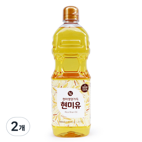 노브랜드현미유 - 세림현미유 티케이 현미유, 900ml, 2개