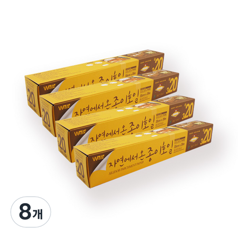 월리스 자연에서 온 종이 호일 골든 33cm x 20m, 1개입, 8개