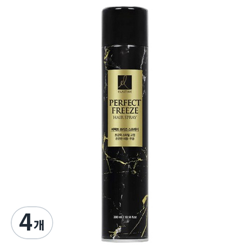 엘라스틴 퍼펙트 프리즈 헤어스프레이 미향, 300ml, 4개