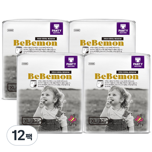 베베몬 에코네이버 팬티형 기저귀, 특대형(XL), 264매