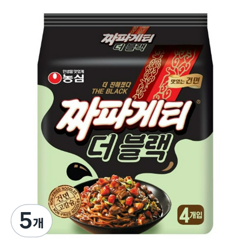 짜파게티더블랙 - 짜파게티 더 블랙 116g, 20개