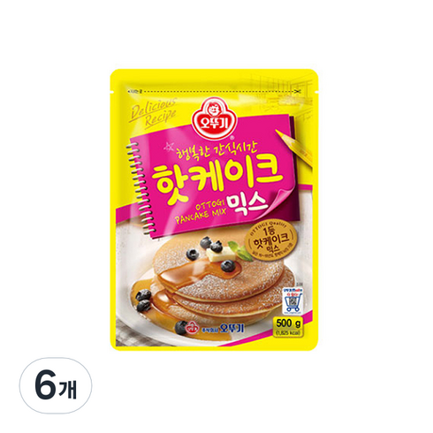 오뚜기 핫케이크믹스, 500g, 6개