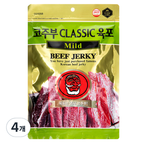 코주부B&F CLASSIC 육포 Mild, 130g, 4개