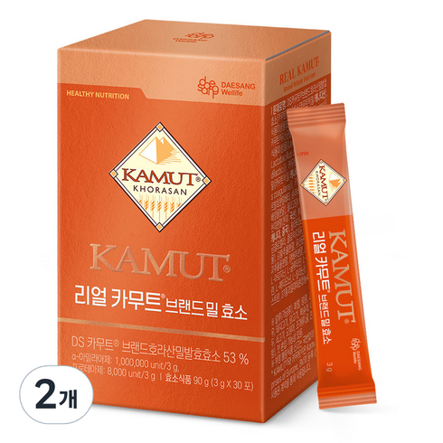 대상웰라이프 리얼 카무트 브랜드 밀 효소 30p, 90g, 2개