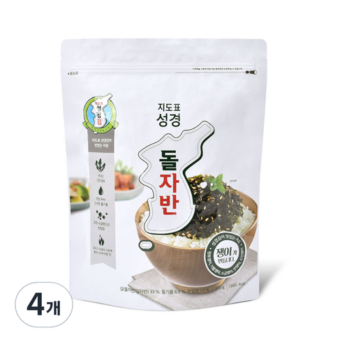 성경김자반 - 성경식품 돌자반, 300g, 4개