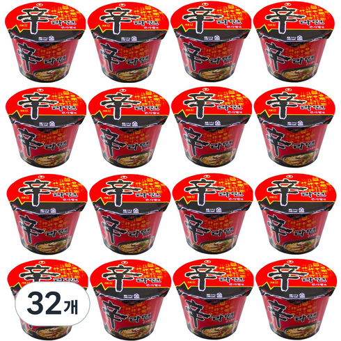 농심 신라면 큰사발 114g, 32개
