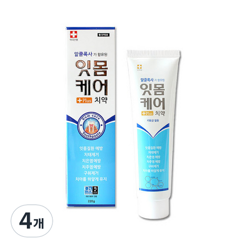 네오 잇몸케어플러스치약, 200g, 4개