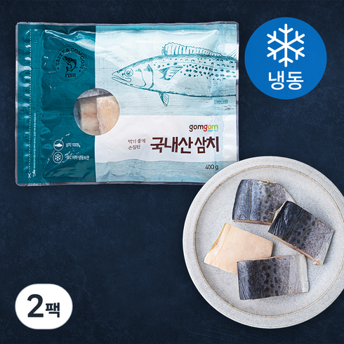 삼치 - 곰곰 국내산 삼치 (냉동), 400g, 2팩