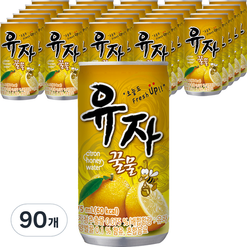 일화 유자꿀물, 175ml, 90개