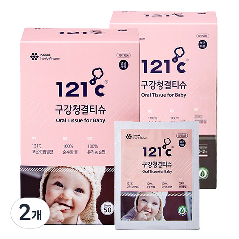 121도씨 구강청결티슈, 450g, 2개