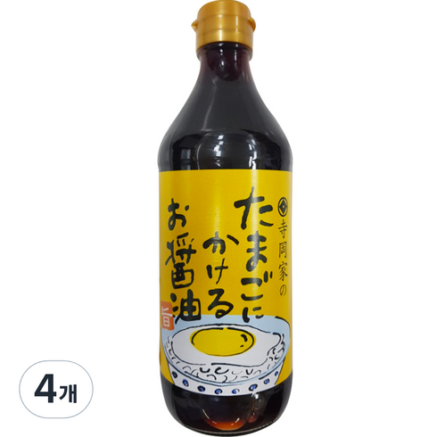 타마고간장 - 테라오카 타마고니카케루 오쇼유 소스, 500ml, 4개