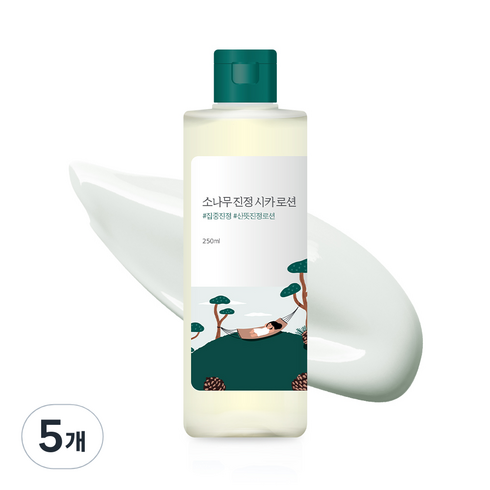 라운드랩 소나무 진정 시카 로션, 5개, 250ml